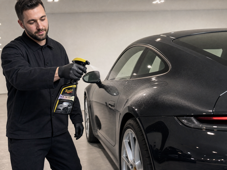 Detailing1 Hero: Quick Detailer — Trockene Mai-Tage — Glanz auffrischen ohne Wasser (Desktop)