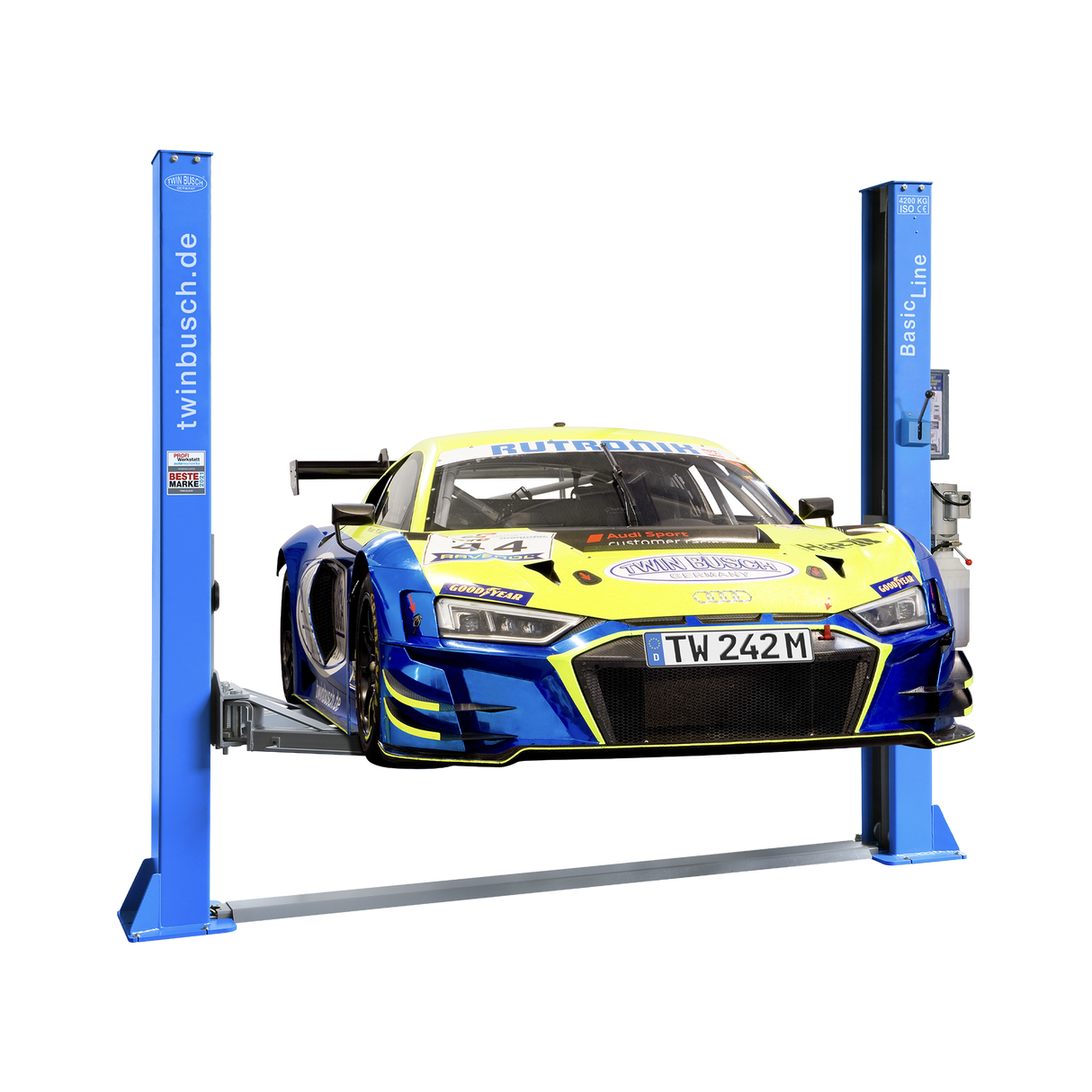 TW242M-230 "BASIC LINE" 2-Säulen-Hebebühne bis 4200kg