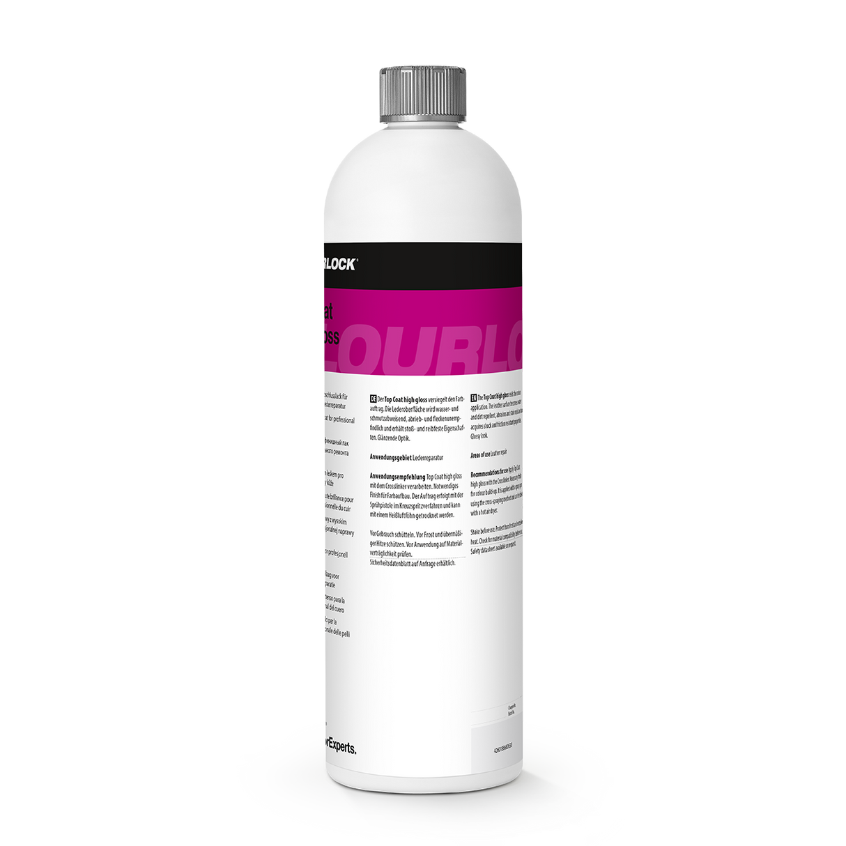 COLOURLOCK "Top Coat" (High Gloss) Hochglänzender Abschlusslack für die professionelle Lederreparatur