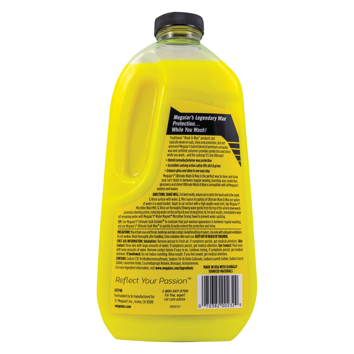 Meguiars Ultimate Wash & Wax Autoshampoo 48 oz (1.4 Liter)