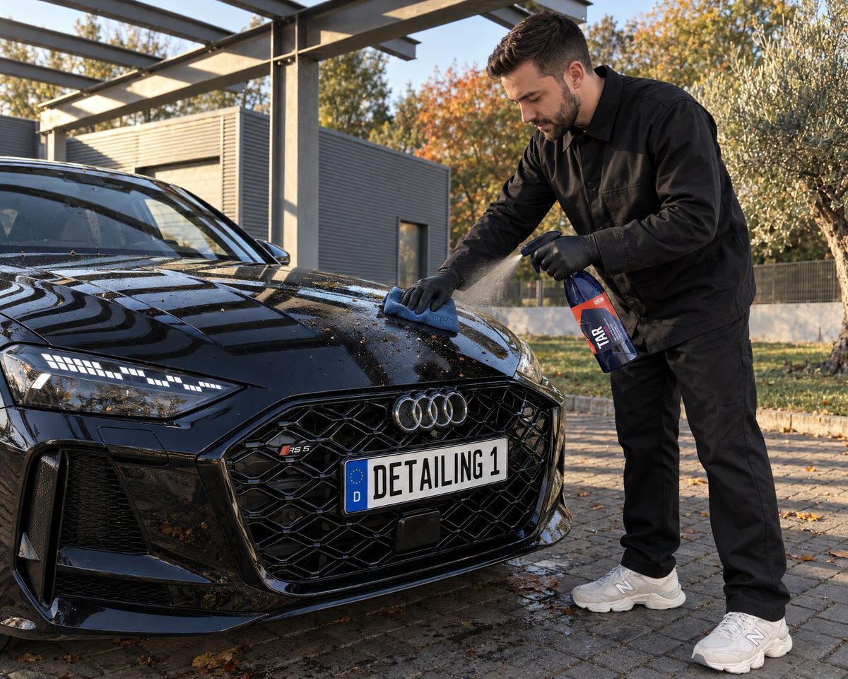 Detailing1 Hero: Teerentferner — Baumharz vom Lack lösen (Desktop)