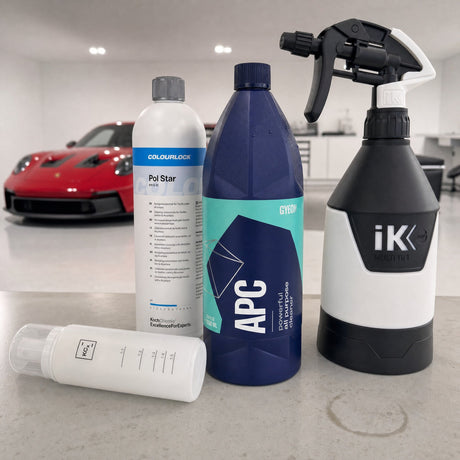 Detailing1 Auto-Reinigungsset "Innenraum" — GYEON Q²M APC 1 Liter + COLOURLOCK „Pol Star“ 1 Liter + Foamer Bottle + iK Spraye