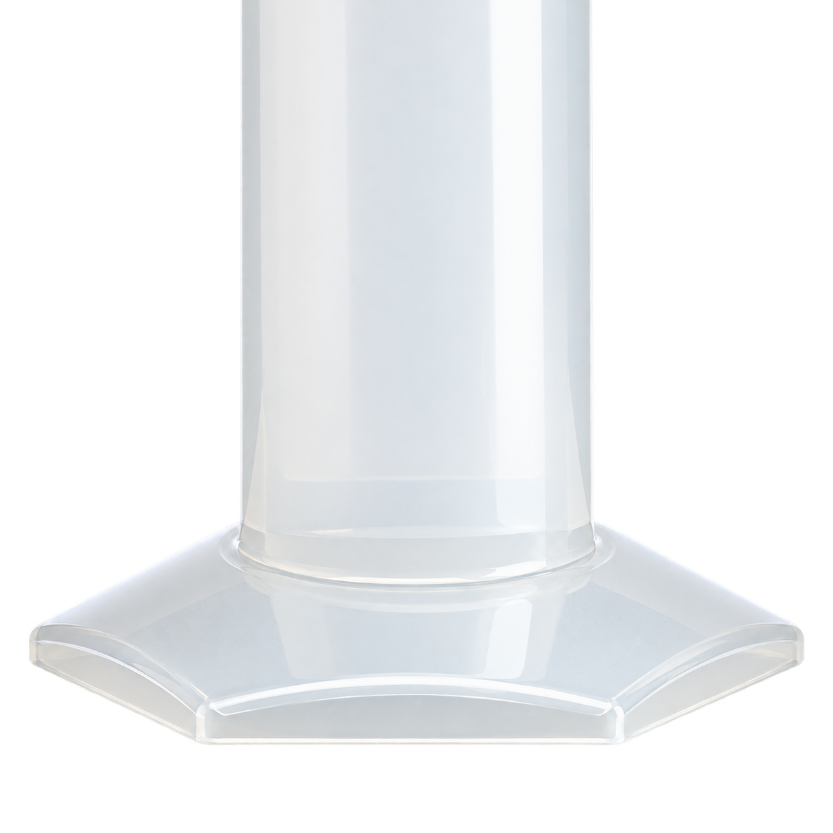 Standfuß und unterer Zylinderansatz des Koch-Chemie Measuring Cylinder Messzylinders