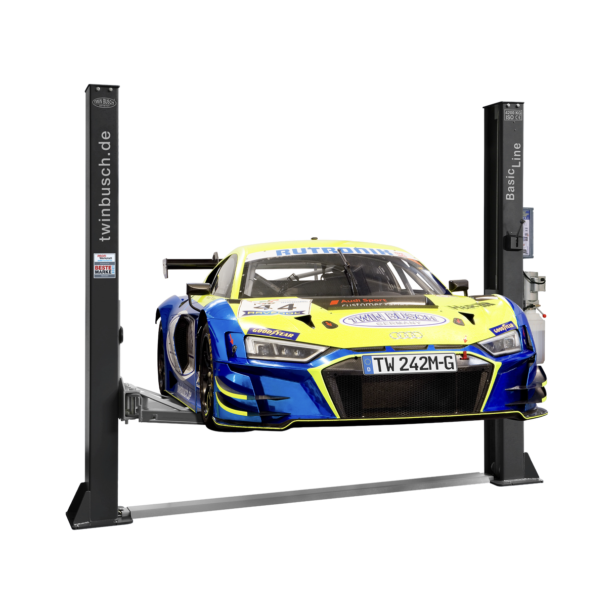 TW242M-230 "BASIC LINE" 2-Säulen-Hebebühne bis 4200kg