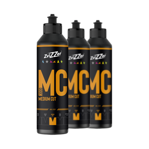 ZviZZer MC 3000 "Medium Cut" (Orange) — One-Step-Politur 250 ml / 3er-Set